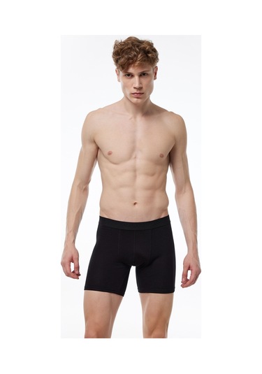 Malabadi Erkek Siyah Beyaz Gri 3 Lü Paket Modal Uzun Boxer 010 Siyah-beyaz-gri