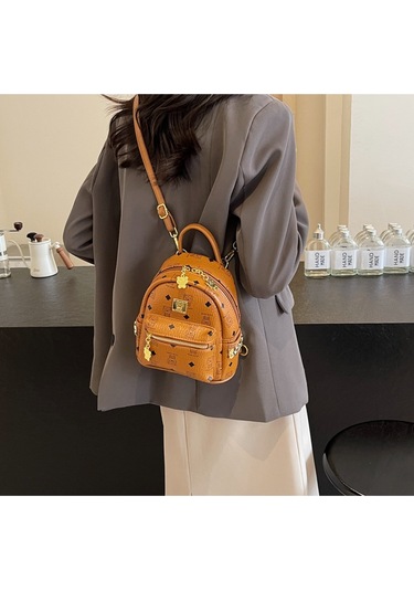 Lyon Sırt Çantası Kadın Sırt Çantası Yaz Modası Premium Öğrenci Günlük Çanta - Pembe Pembe