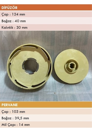 Norm Nb1000 Serisi 90 Tip Dik Milli Pompa Fan Difüzör Takımı