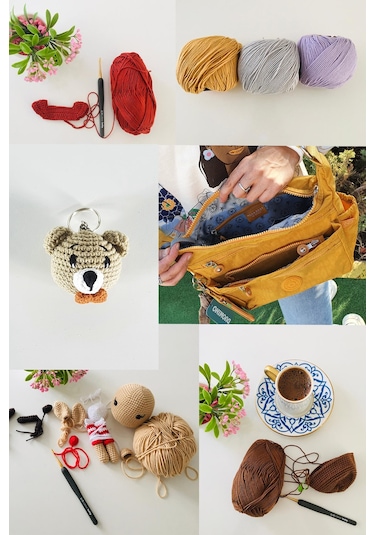 Nemo Group Haki Okul Çantası Ayıcık Anahtarlık Hediyeli