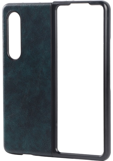 Galaxy Uyumlu Z Fold 3 Mavi İş Desenli Kılıf Kaiyi