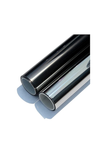 Isı Yalıtımlı Aynalı Siyah Cam Filmi 100 Cm X 6 Metre