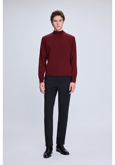 Kiremit Regular Fit Yarım Balıkçı Yaka Yünlü Triko Kazak 34221024a003 019 1964027 Kiremit