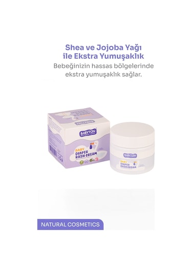 Babyton Pişik Önlemeye Yardımcı Doğal İçerikli Pişik Krem 50 Ml