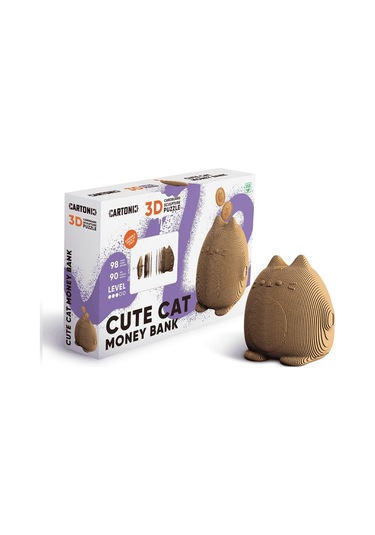 Cartonic 3d Puzzle - Cute Cat Money Bank
