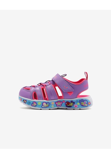 Skechers Play Scene Splash - Cute Crew Küçük Kız Çocuk Mor Sandalet 303162n Lvmt Mor