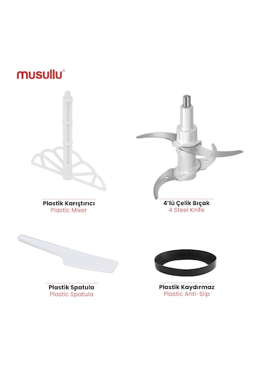 Musullu MSL-1221-2 1000W Mutfak Robotu