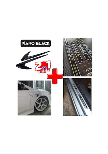 Renault 19 Kapı Eşiği Çamurluk Venti Piano Black