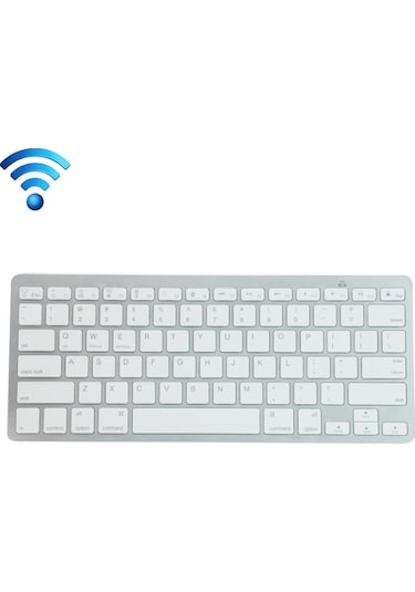 K09 Ultrathin 78 Tuşlu Bluetooth 3.0 Kızılötesi Klavye Beyaz