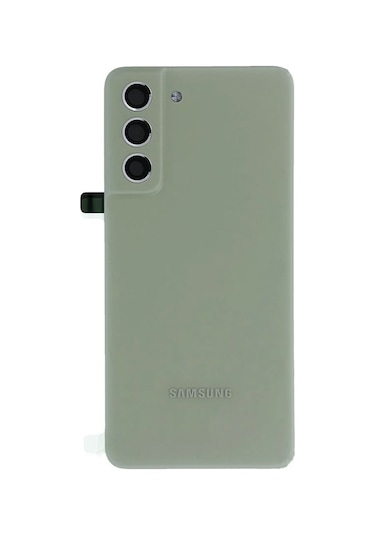 Samsung S21 Fe Yeşil Uyumlu Arka Kapak Batarya Kapağı Pil Kapağı Yeşil