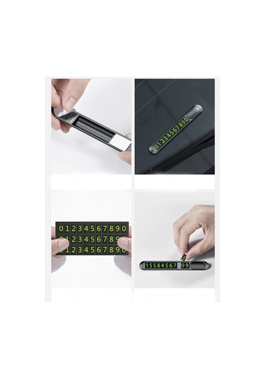 Araç İçi Numaratör Park Telefon Numarası Fosforlu Numaratör