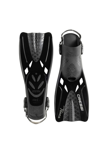 Cressi Baron Tam Yüz Maskesi Ve Tonga Palet Seti L/x Siyah Siyah