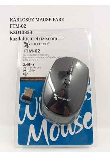 Fulltech FTM-02 1200 DPI Kablosuz Optik Mouse
