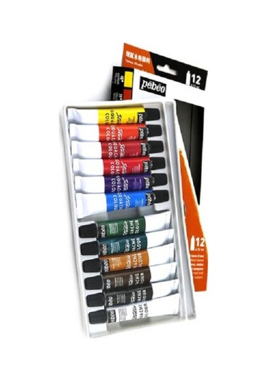 Pepeo Guaj Boya 12 Renk 12 Ml 1 Paket Guaj Boya Seti 12 Li Ahşap Tuval Taş Ağaç Boyamalar İçin İdea Boyama Seti Çok Renkli