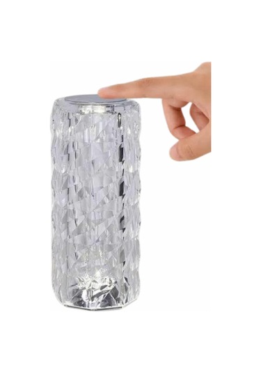 Yeni Nesil Modern Kristal Masa Ve Gece Lambası Dokunmatik Renk Değiştirebilen Çok Renkli