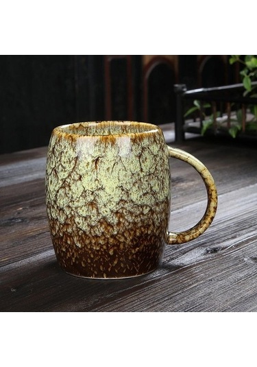 Createtech Yaratıcı Kişilik Kupa Büyük Kapasiteli Basit Seramik Fincan D, Kahve Fincanı Çift Fincan Japon Tarzı Diğer