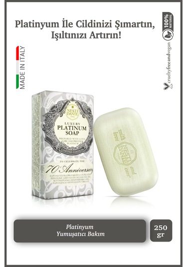 Nesti Dante Sabun Luxury Platinum Yumuşatıcı Vegan Bakım 250 Gr