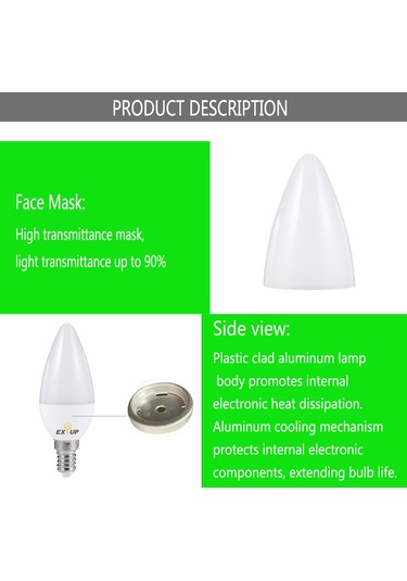 Symbee E14 Tabanlı Led Ampul 5w/7w Seçenekli 30.000 Saat Ömürlü Beyaz/ıslak Beyaz Işık 270 Açı Ip44 Sıcak Beyaz
