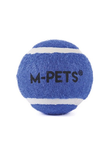 M-pets Hop Tenis Topu Köpek Oyuncağı Mavi 3lü 6,4 Cm 244-50053.02