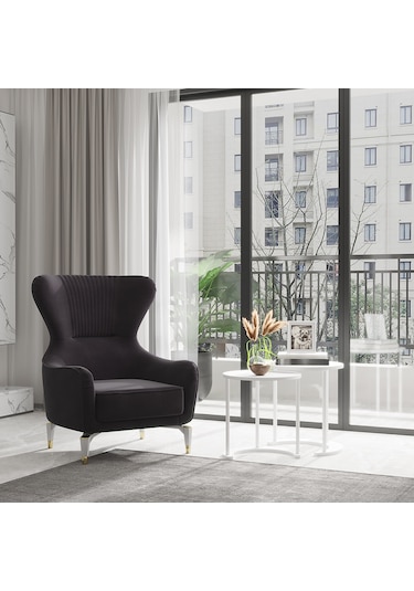 Bella Gold Berjer Salon&oturma Odası - Siyah