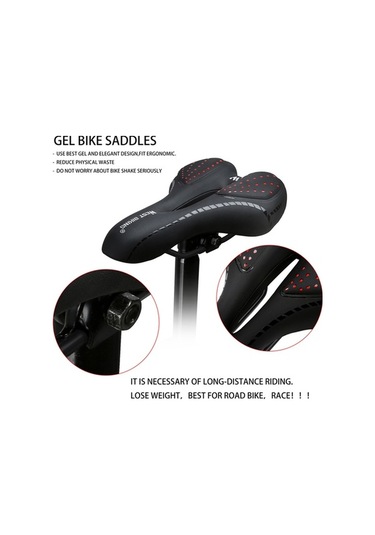 Dancemonkey Esnek Nefesli Deri Bisiklet Yastığı, Konforlu Yol Deneyimi, Mtb Uygun, Kırmızı Kırmızı