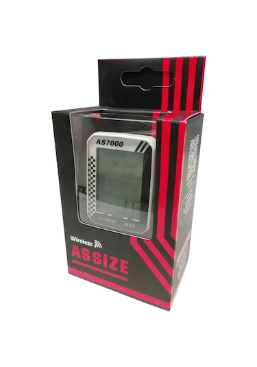 Assıze Assize As-7000 Kablosuz Dijital Unisex Siyah Bisiklet Aksesuar 024 Siyah