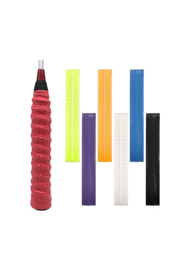 Geeksen Beyaz Pu+eva Raket Eldeki Kayışları - Ter Emici, Dayanıklı, 5 Adet Paket 110cm X 2.5cm