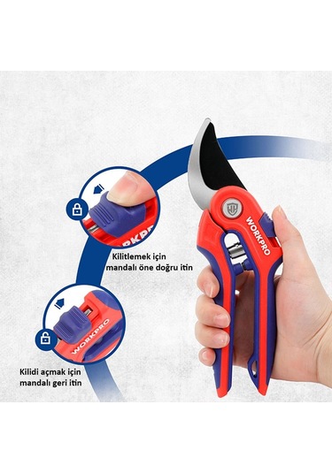 Workpro Wp332009 Profesyonel Bağ Bahçe Dal Budama Makası Fr Wp332009