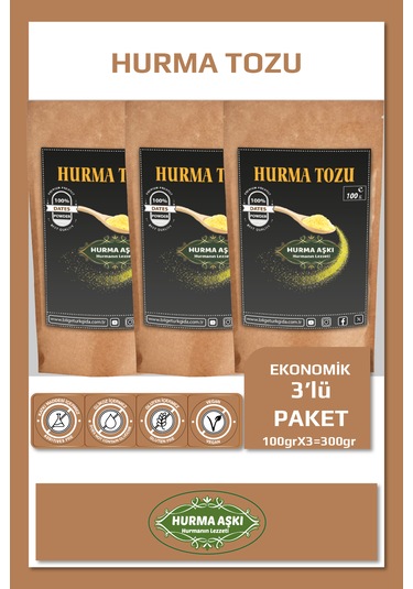 Hurma Aşkı Hurma Aşkı Hurma Tozu 3x100gr