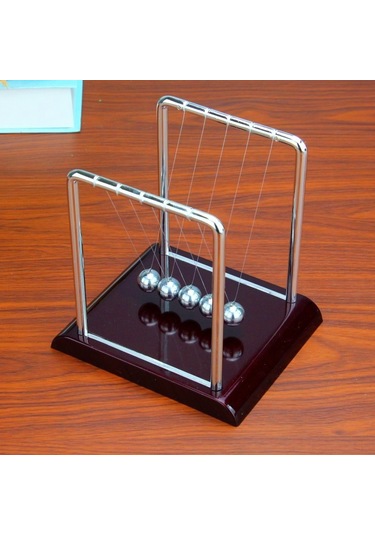 Shineyee Masaüstü Stres Azaltıcı Newton Topları, Metal Sanayi Kıvrımlı Sallayan Dekoratif Alet, Hediyelik Esya, Perakende Ve Toptan Satış