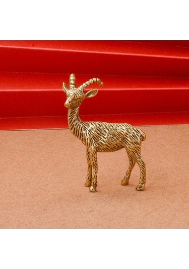 Lijinxu Pirinç Keçi Heykelcik Mikro Peyzaj Koyun Kompakt Hayvan 50x32mm