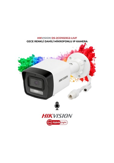 Ds-2cd1023g2-lıuf 2mp 2.8mm Poe Güvenlik Kamerası Sesli Ve Renkli