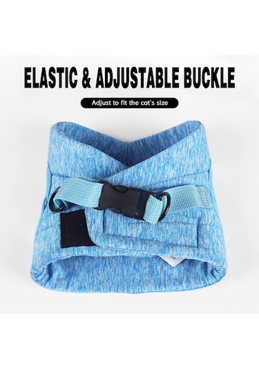 Geekyou Kedi Tasma Taşıma Kemerleri, Hafif Nefesli, Esnek Konforlu, Ayarlanabilir, Gri, Büyüklük L Yb001b012