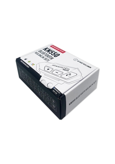 Knmaster Kn550 Motosiklet Bluetooth Kulaklık Mikrofon Seti Siyah