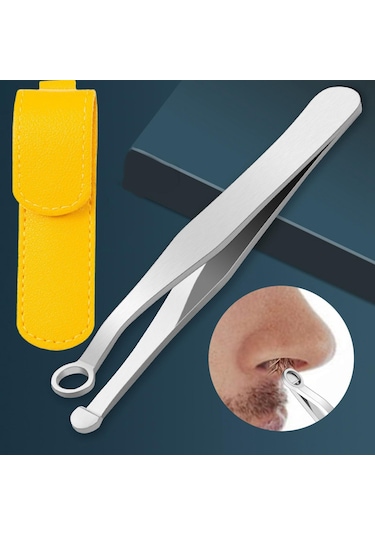 Homyl Vücut Yüz Kaş Için Suya Dayanıklı Burun Saç Cımbız Gümüş