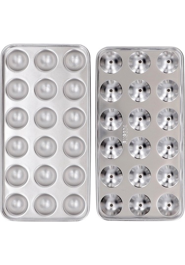 Geeroyoo 304 Çelik Buzluk Kalıbı - 18 Adet Buz Topu/jelit Oluşturucu, Kapaklı Ev Ve Bar Kullanıma Uygun, Temizliği Kolay, Dayanıklı Tasarım Diğer