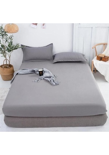 Novahub %gül Renkli Derin Cep Elastik Bantlı Yatak Portector Kapak 90x200x30cm Polyester Yatak Topper% Gül