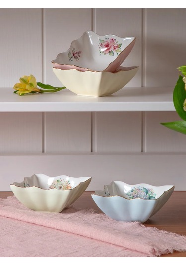 Lefard Krem Kabı Priz Sos Kabı 4 Parça Set 10 Cm Porselen 159720032