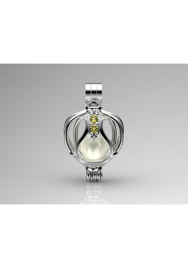 Sitrin Taşlı Lalezar Aa Tatlı Su Incili Kolye Seti (233588069)