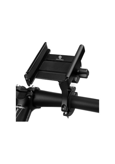 Cyclıngbox-yükseltilmiş Alüminyum Alaşım Bisiklet Cep Telefonu,ya18857b-1 Siyah