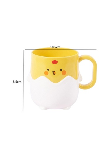 Pazly Yuvarlak Yıkama Suntek Karikatür Kabı Gözler Fırçası Fincan Diş Lv Diğer