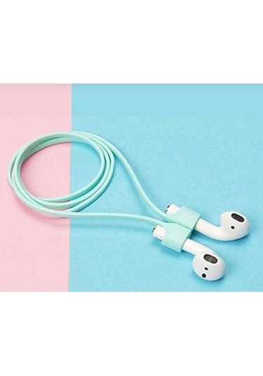 Airpods 1. Nesil / 2. Nesil Manyetik Mıknatıslı Kulaklık Silikon Askılık Beyaz
