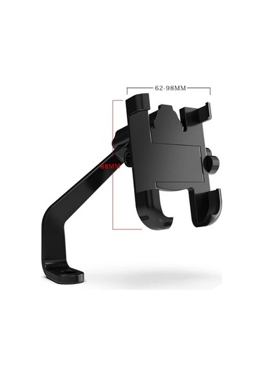 Alüminyum Gövdeli Metal Ayna Bağlantılı Motosiklet Telefon Tutucu 7 İnç Xl Renkli