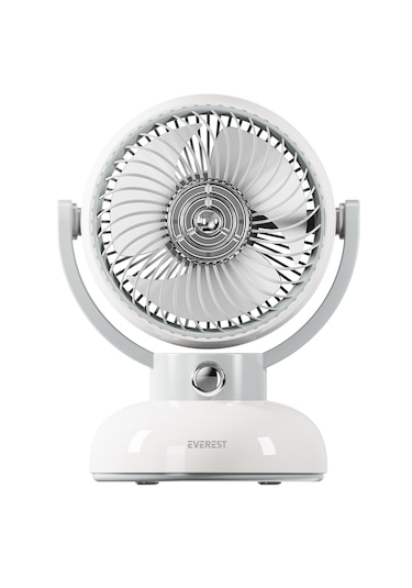Everest 1200mah 3 Hız Kademe Led Işıklı Retro Masaüstü Usb Fan