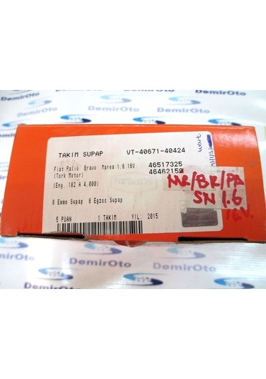 46517325-46462159 Subap Takımı 1,6 16.V.Marea-Albea-Doblo SUPSAN