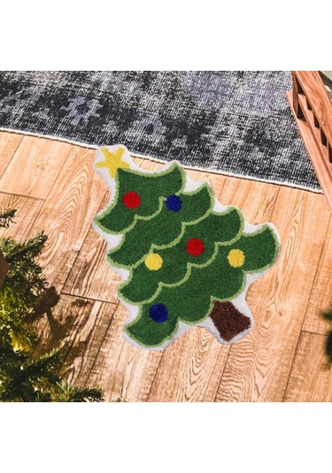 Suntek Yılbaşı Ağacı Halısı Nordic Sağlam Yumuşak Stil-d Stil D