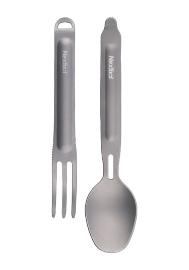 Nextool Titanyum Çorba Kaşığı Kamp Gereçleri Seti Açık Piknik Yürüyüşü İçin Çatal Bıçak Takımı Seti Bpa İçermez, Fda Sertifikalı Değildir