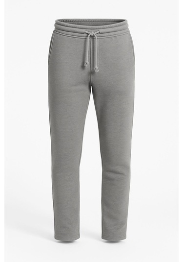 Erkek Düz Paça 3 İplik Şardonlu Rahat Kesim Premium Kumaş Eşofman Altı Antrasit