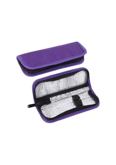 Yalıtımlı Soğutucu Çanta, Su Geçirmez Pu Kumaş, Hafif, Taşınabilir İnsülin Soğutucu Diyabet İlaç Düzenleyici, Takviyeli Seyahat Çantası Çok Renkli