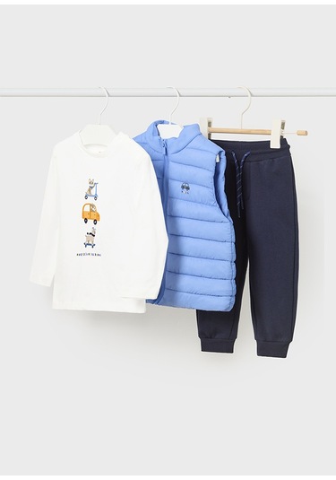 Mayoral Mavi Bebek 3lü Takım - Mayoral - Mavi - 18-ay - 2695-mavi Mavi